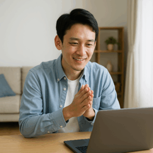 行動計画を立てる男性