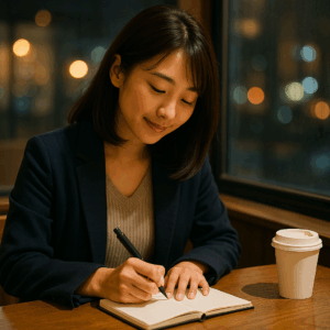 行動計画を立てる女性